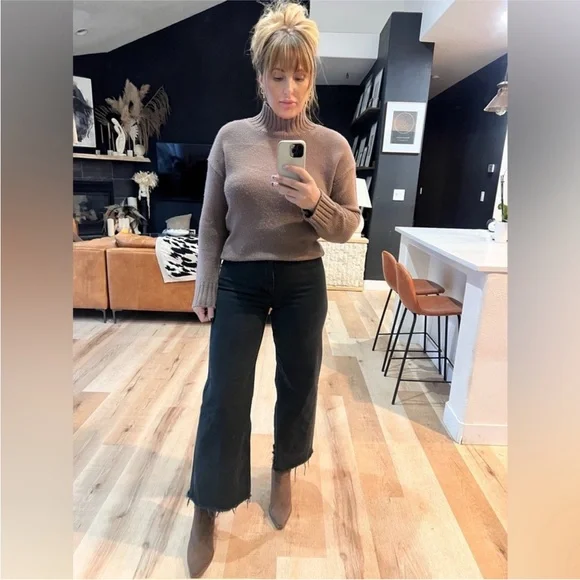 Evereve Taupe Turtleneck Sweater - Picture 2 of 4